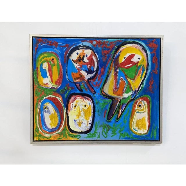 Finn Pedersen, Abstract Composition, 1990s, Oil on Canvas For Sale - Image 6 of 6