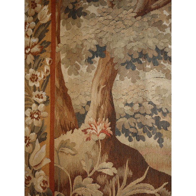 French Castle Gobelin, 1740s For Sale - Image 4 of 11