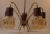 Mid-Century Danish Rosewood, Brass & Glass Spider Chandelier, 1950s For Sale - Image 4 of 7