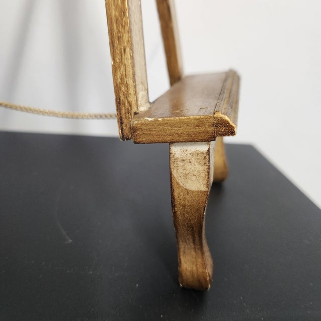 Hollywood Regency Mid-Century Florentine Tabletop Display Easel For Sale - Image 3 of 8