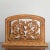 Offering a vintage handcrafted wood napkin holder. Beautiful artistry and solidly built. Can also be used as a letter holder.