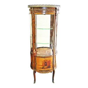 Late 19th Century French Bronze Mounted Curio Vitrine-Verni Martin