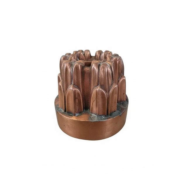 Victorian Antique Benham & Froud Copper Jelly Mold #477 — Cross & Orb Mark For Sale - Image 3 of 9