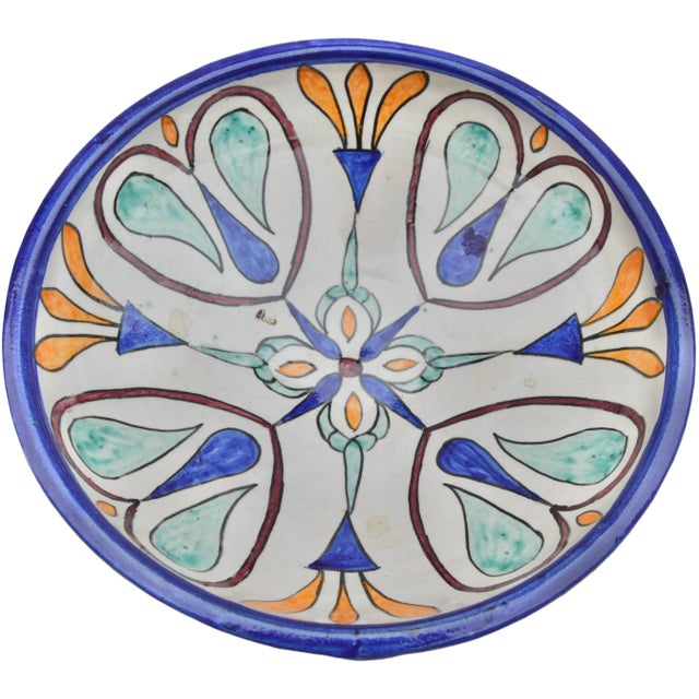 Late 19th Century Colorful Andalusian Floral Pattern Ceramic Bowl For Sale - Image 4 of 10