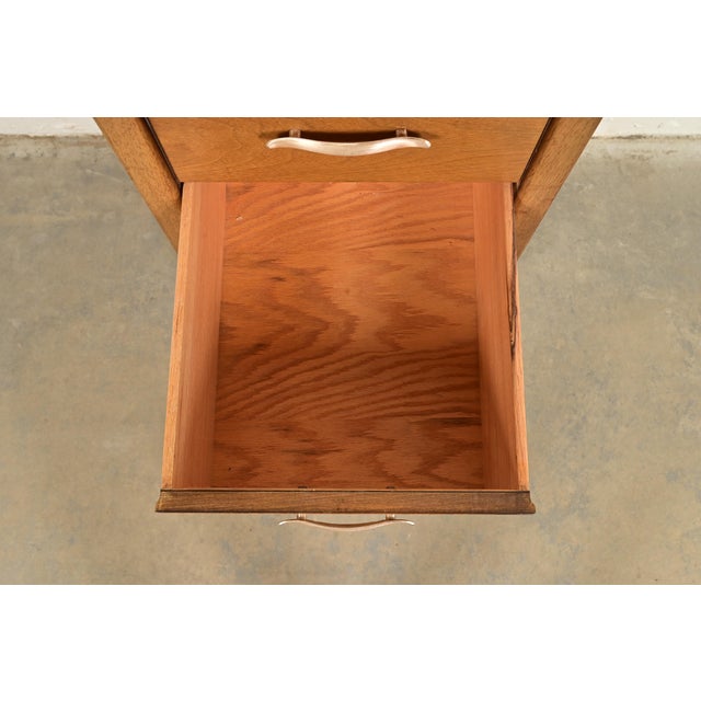 Brown John Van Koert for Drexel Profile Walnut Bachelor Chest or Nightstand, Circa 1960s For Sale - Image 8 of 15