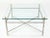 Metal Mid-Century Modern Metal Faux Bamboo-Detailed Square Coffee Table For Sale - Image 7 of 10