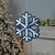 Contemporary Holiday Snowflake Ekkolight 15.75"H For Sale - Image 3 of 4