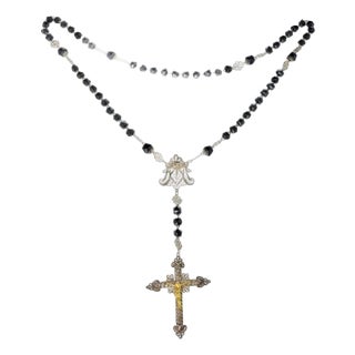 Antique Spanish Silver Rosary For Sale
