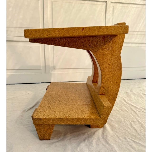 1997 KorQinc Cork Side Table by Kevin Walz – Sculptural Postmodern Sustainable Design For Sale - Image 9 of 13