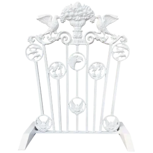 1940s Presidential Wrought Iron Firescreen, Truman Little White House, Key West, Fl