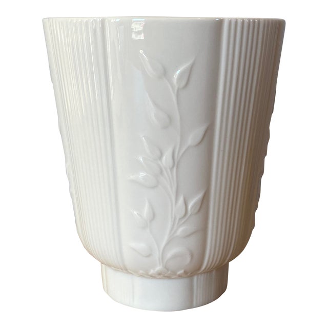 1930s Art Deco Depression Era Lenox Vase With Green Mark For Sale