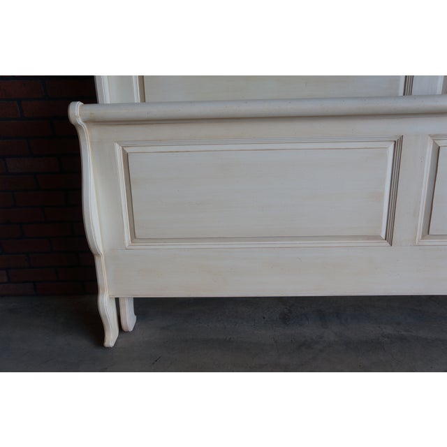 2000 - 2009 Ethan Allen Country French King Sleigh Bed For Sale - Image 5 of 7