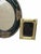 Trio Oof Tale Top Frames in Emerald Green and Brass For Sale - Image 4 of 8