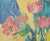Mid-Century Modern Mid Century American Artist Sally Brody Framed Monotype Painting, Water-Based Inks on Paper, Framed, Signed For Sale - Image 3 of 9