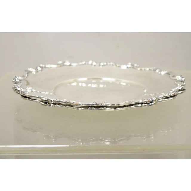 Vintage Wallace 1125 Silver Plated Monmouth Park Award Plates - a Pair For Sale - Image 12 of 12