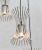 Metal Space Age Chrome 3-Light Cascade Chandelier, 1970s For Sale - Image 7 of 10