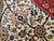 Vintage Persian Qum Area Rug, Hand-Knotted Wool & Silk, Floral Medallion Pattern, 5x7, Ivory & Red For Sale - Image 18 of 18