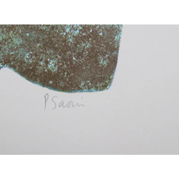 Artist: Peter Saari, American (1951 - ) Title: Yellow Fragment Year: 1979 Medium: Lithograph, signed and numbered in...