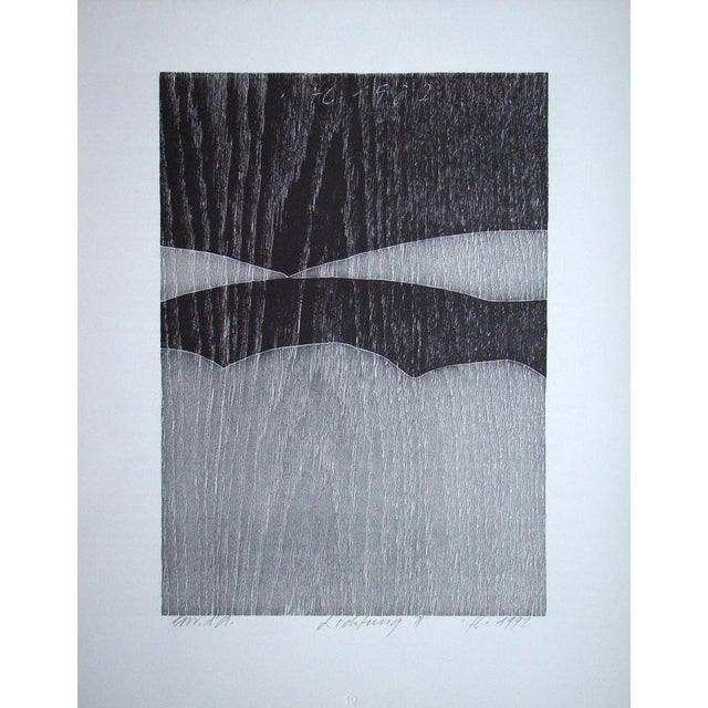 Franz Eggenschwiler, Lichtung II, 1992, Original Woodcut For Sale - Image 14 of 15