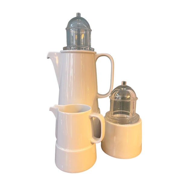 Model Il Faro Coffee Service by Aldo Rossi for Rosenthal, 1994, Set of 3 For Sale - Image 10 of 10