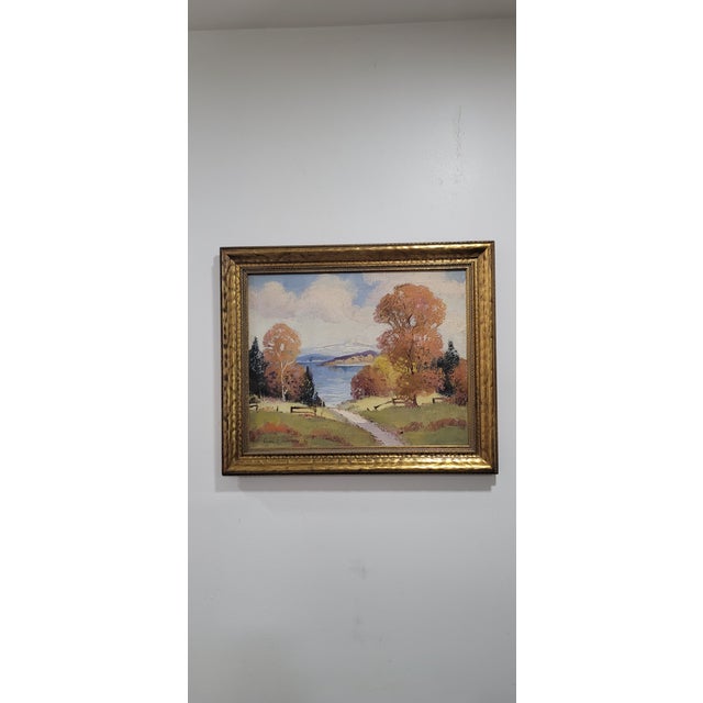 This landscape oil painting on canvas is by the noted American artist Ernest Fredericks (1877–1959) He moved to Eureka...