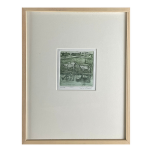 1980s Naomi Limont "Cows" Signed Print (18/200)