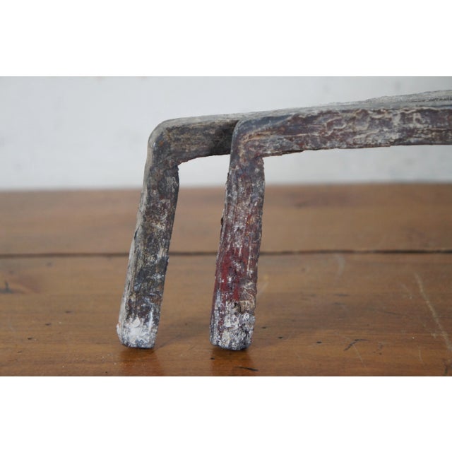 Late 18th Century Antique Georgian Wrought Iron Brass Hearthware Fire Dogs Andirons- Set of 2 For Sale - Image 12 of 12