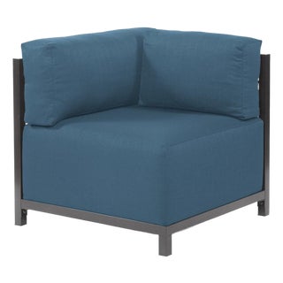 Axis Corner Chair Seascape Turquoise Titanium Frame For Sale