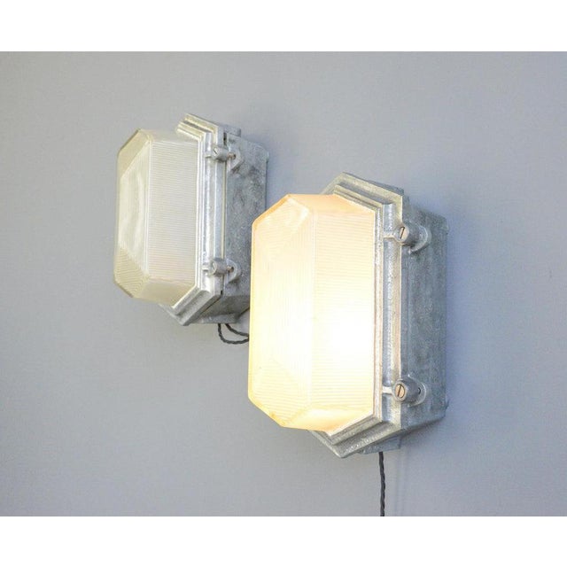 Industrial Bulkhead Lights by Maxlume, 1920s For Sale - Image 8 of 14