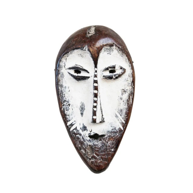 Vintage Mid 20th Century Tribal Lega Mask For Sale - Image 4 of 4