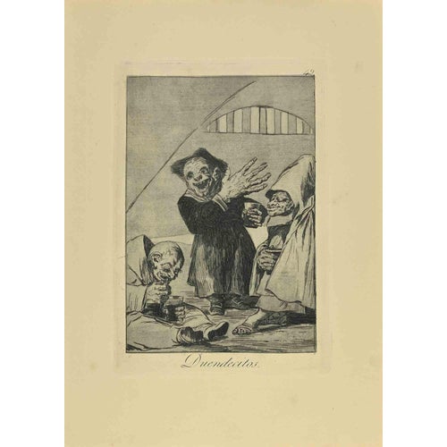 Francisco Goya, Duendecitos, 6th Edition, 1881, Etching For Sale
