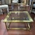 Unmarked Master Craft Brass Glass Top Coffee Table For Sale - Image 9 of 9