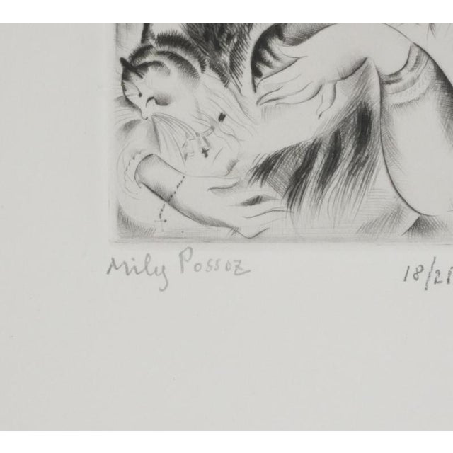 Modern Mily Possoz, Serenity, Original Signed Engraving For Sale - Image 3 of 9