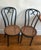Beautiful matched pair of antique bentwood chairs in the Thonet No. 18 style — the classic cafe chair that's been in...