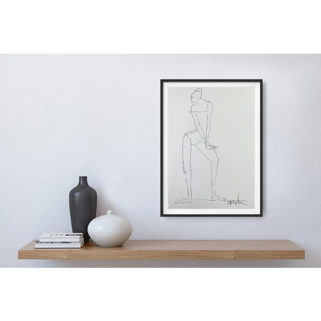 Catherine Zygadlewicz, Standing Girl, Drawing on Paper, 2019 For Sale - Image 4 of 8