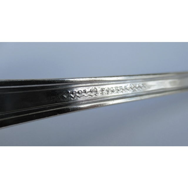 C.1960's F. R. Rogers Silver-Plate "Greek Key" Design -Soup And/Or Punch Bowl Ladl For Sale - Image 11 of 11