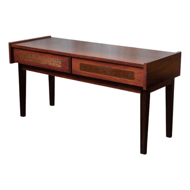 Attributed to Pedersen & Hansen Danish Rosewood Side Table, 1970s For Sale
