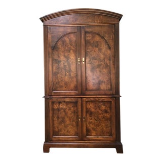 1990s Thomasville Solid Wood Tv/ Media Armoire For Sale