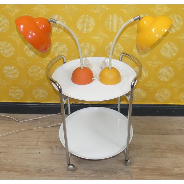 Gooseneck Table Lamp in Yellow from Temde Leuchten, 1970s For Sale - Image 12 of 14