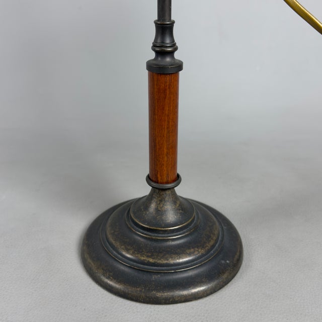 Table Lamp in Glass and Wood from Abat-Jour Liberty For Sale - Image 9 of 13