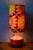 Boho Chic Vintage Orange Glass Table Lamp, 1970s For Sale - Image 3 of 14