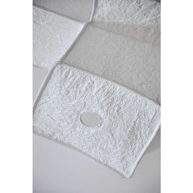 Early 21st Century 21 Century Steel Armature Japanese Paper Lantern Intersect by Andrew Stansell For Sale - Image 5 of 8