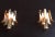 Murano Italian Murano Sconces of Mazzega Caramel Lattimo Petals Glass - a Pair For Sale - Image 4 of 8