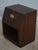 Campaign Pair of Henredon Oak Campaign Style Drop Front Nightstands For Sale - Image 3 of 18