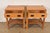 Late 20th Century Stickley Mission Oak Arts & Crafts Nightstands or Side Tables, Pair For Sale - Image 5 of 15