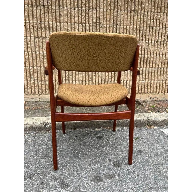 Brown Mid 20th Century Mid Century Modern Danish Teak Armchair For Sale - Image 8 of 11