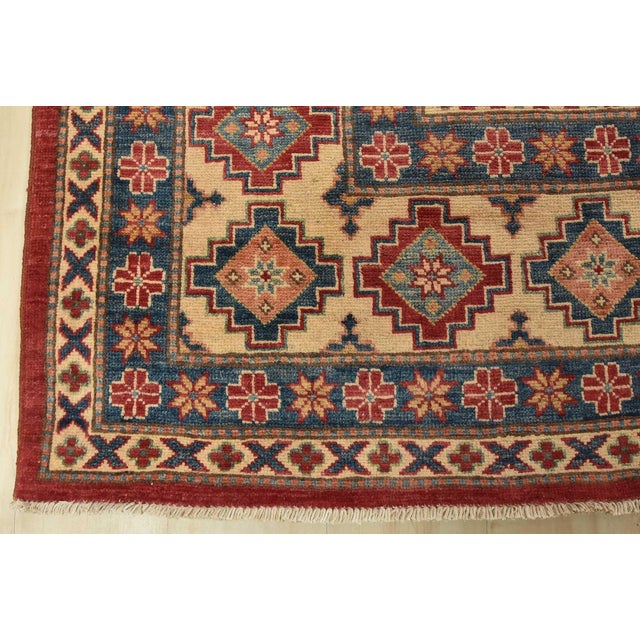 Kazak Rug 10’6” X 14’7” Red Wool Tribal Hand-Knotted Oriental Carpet For Sale - Image 12 of 15