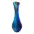 Mid 20th Century Massive 27" Murano Art Glass Vase- 13lb Cobalt & Aqua Confetti Statement Piece For Sale