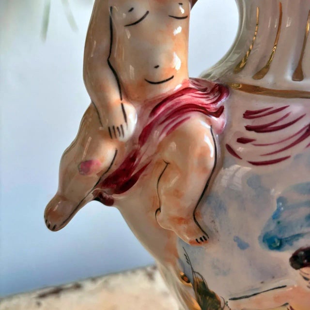 Vintage Ceramic Vase from Capodimonte, 1950s For Sale - Image 4 of 13