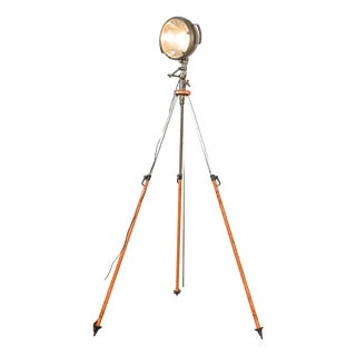 20th Century Military Field Spotlight Floor Lamp from Bosch Eisemann, Germany, 1960s For Sale